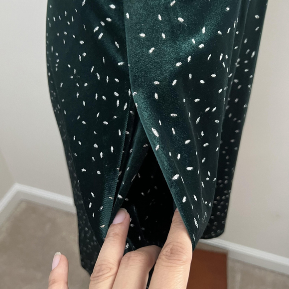 Xtraordinary Dress Juniors 15 Emerald Green Velvet Whimsigoth Fairycore Vamp - Picture 10 of 12